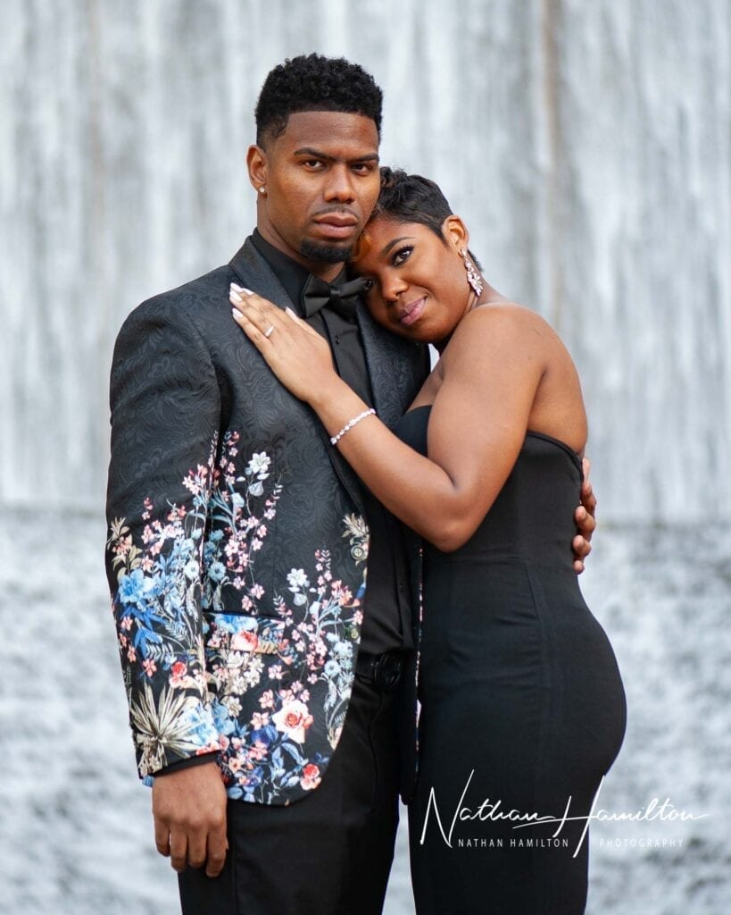 Galleria Water Wall Engagement photos