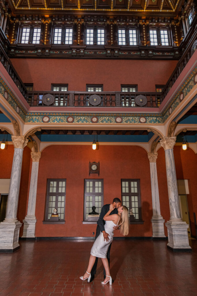 Engagement Session at the Julia Ideson Library